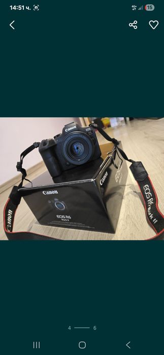 Canon R6 Mark II, rf 50mm 1.8 stm, sd 64gb sandisk extreme pro+adapter