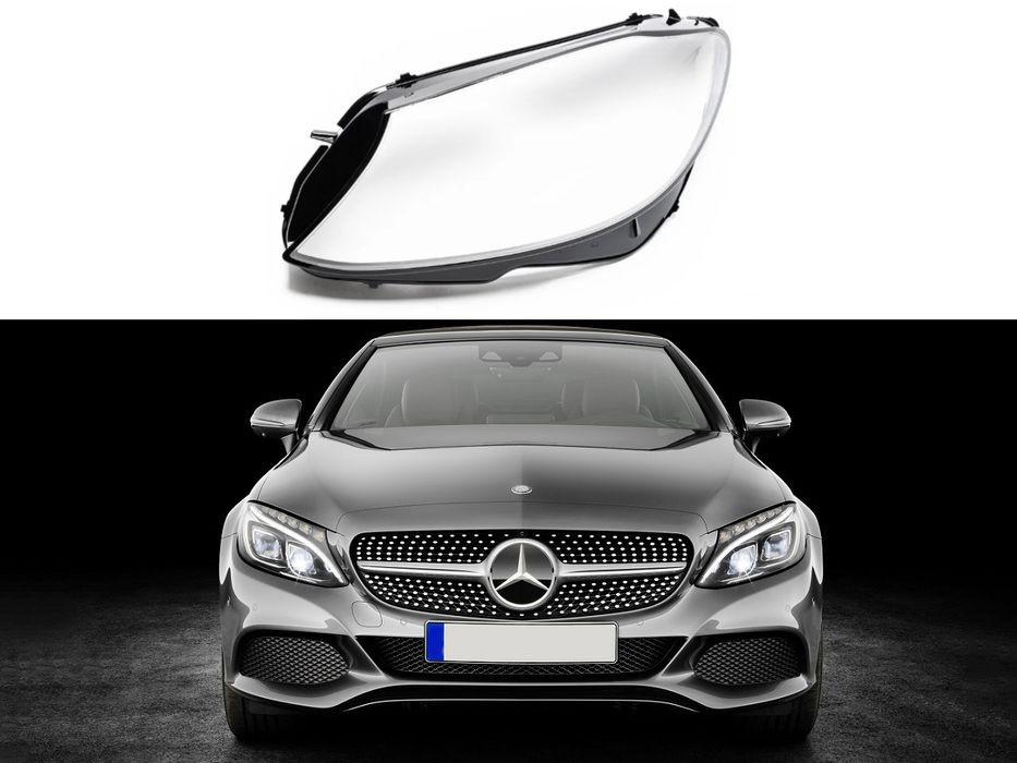 Стъкла за фарове на Mercedes C-Class W205 Facelift