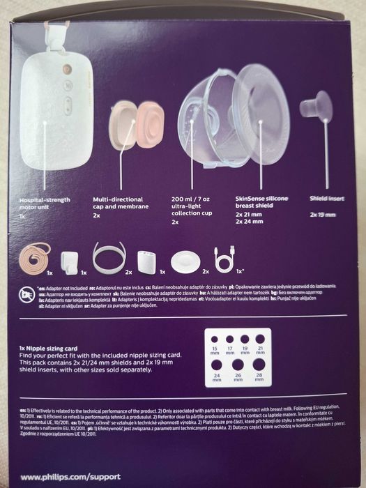 Нова двойна електрическа помпа за кърма Philips Avent Hands-free.