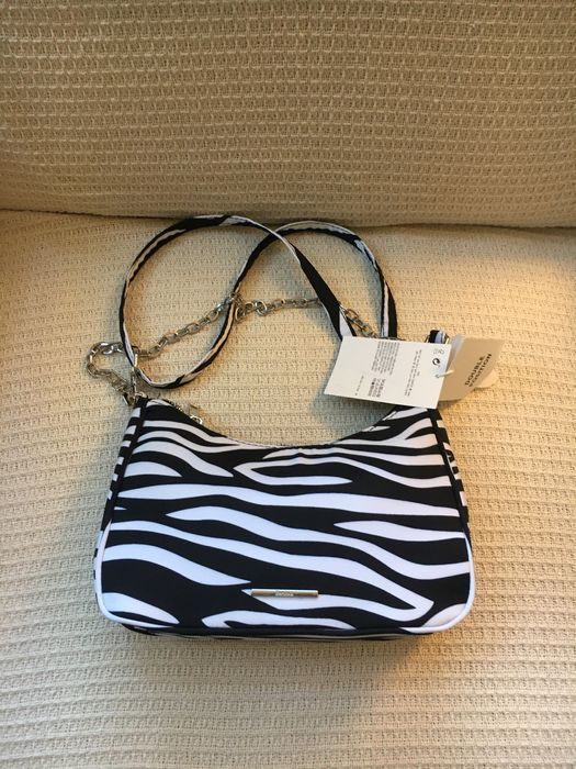 Geanta de umar alb negru