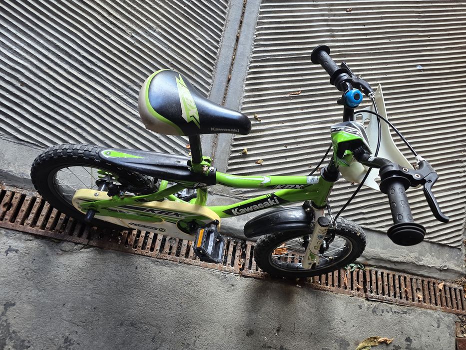 Bicicletă Copii Kawasaki KBX 14" (Verde / Negru) – Stare Bună