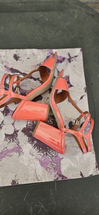 Sandale piele eco lacuita