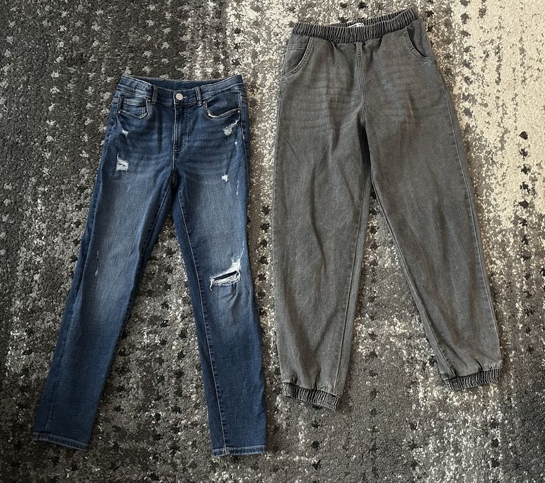 Дънки с износен ефект Zara и др. р-р 164 см.