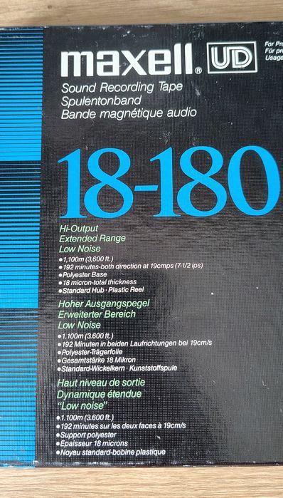 Benzi banda role magnetofon Maxell 18 cm