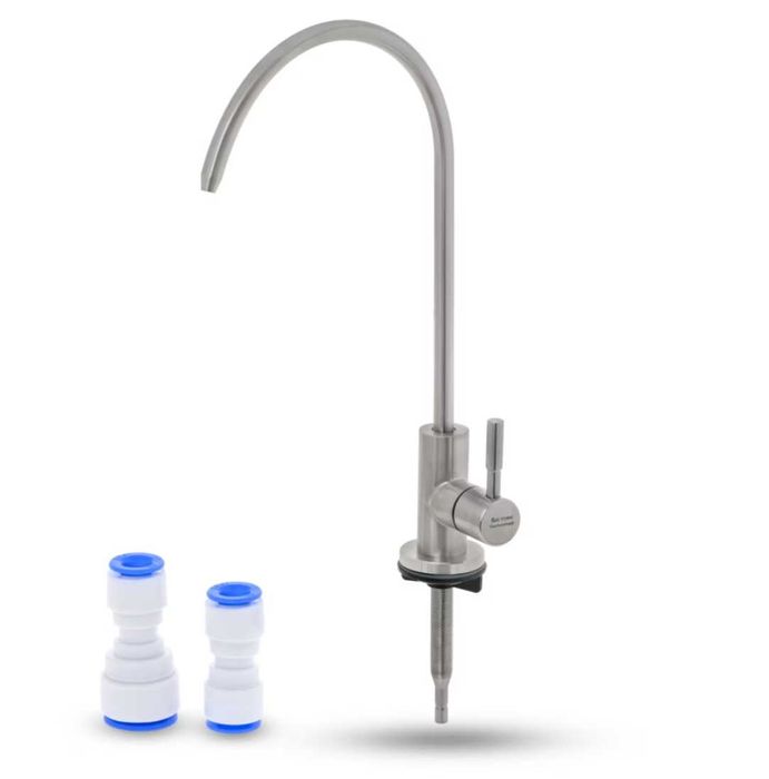 Baterie apă filtrată din inox – cartuș ceramic, conectare 1/4” & 3/8”