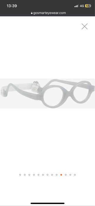 Rame ochelari atraumatice Miraflex Baby Zero 2 34/15 112 mm Clear Grey