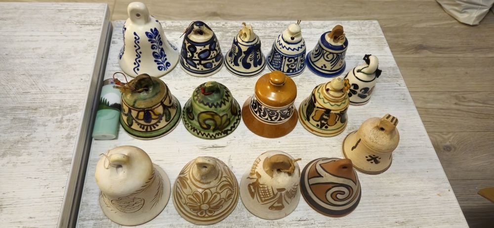 Vand colectie de clopoti ceramici ornamentali+turistici. Vezi 8 poze