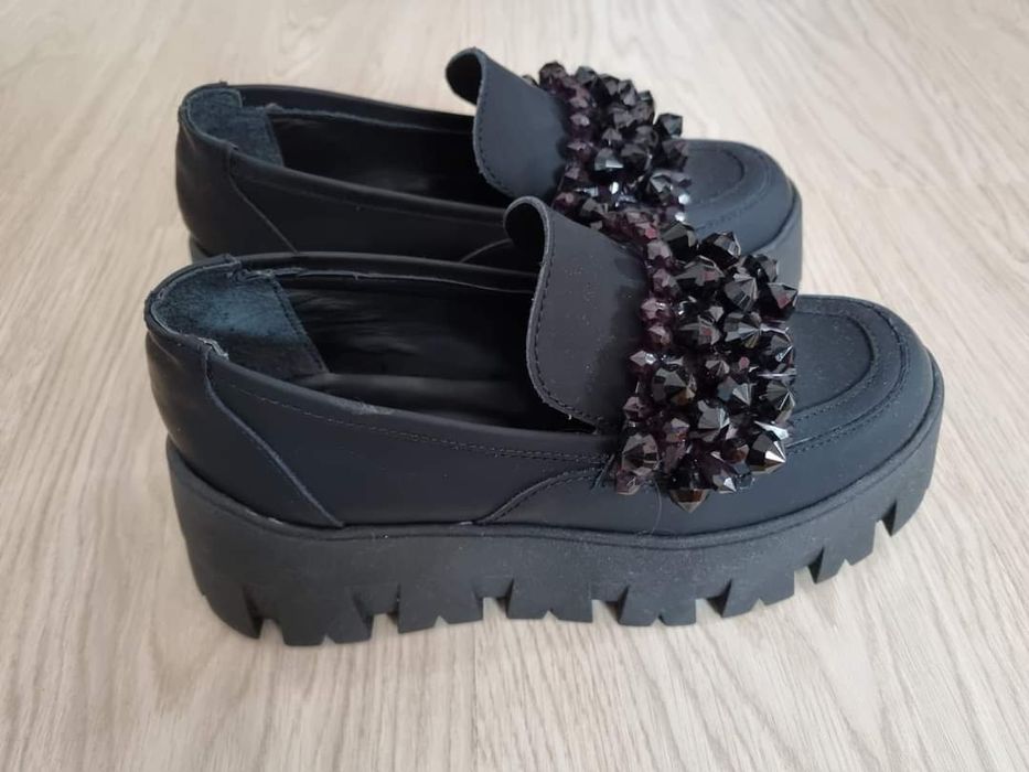 Loafers Moja, piele naturala, marimea 37