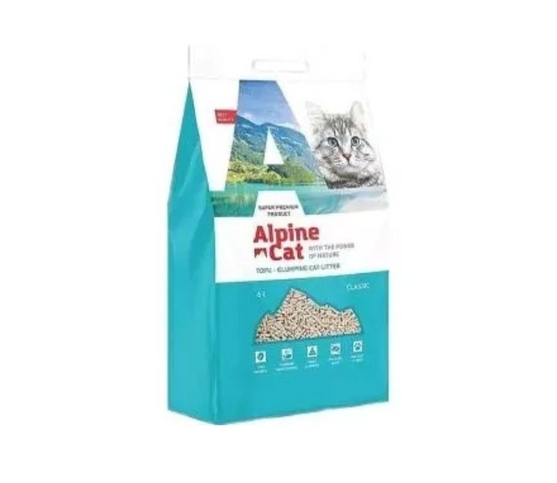 Alpen Cat (Альпен Кэт) Тофу наполнитель растительный, комкующийся 6 л