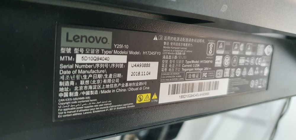 Monitor Gaming Lenovo Legion Y25-25 24.5-inch FHD LED   (G-S