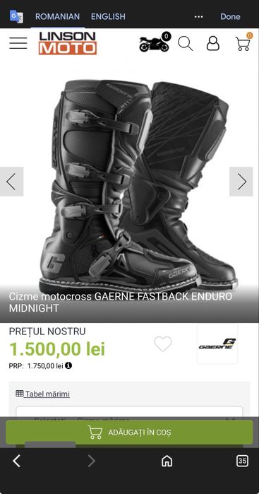 cizme/ghete/bocanci garne enduro cross fastback endurance