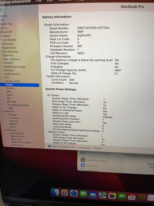 13" MacBook Pro A1706 Touch/Mid-2017/-8GB/256GB