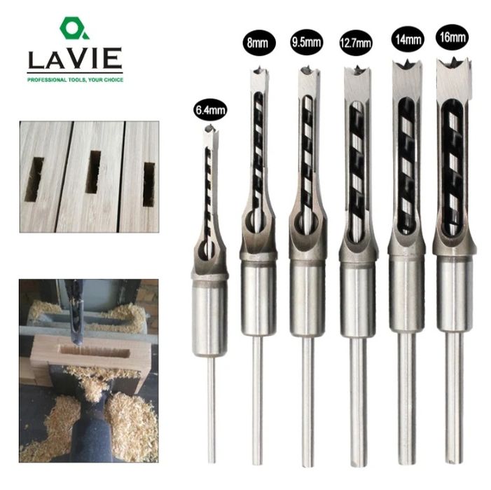 Сверло для сверления квадратных отверстий, 6,35/8/9,5/12,7/15,9 мм