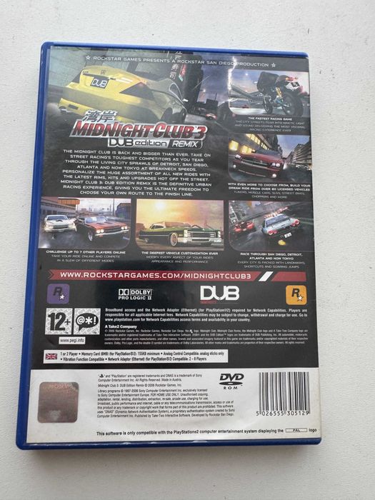 Midnight Club 3: Dub Edition Remix за PS2