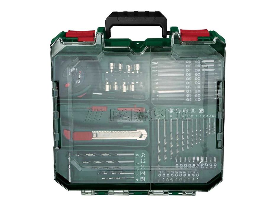 PARKSIDE PABS 20-Li I9 комплект винтоверт,зарядно и 2бр.батерия и множество ръчни инструменти,в практичен куфар