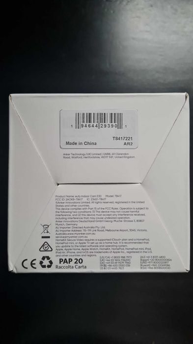 Камера за Наблюдение Eufy E30 4K UHD