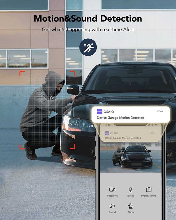 GNCC T1 Външна камера за наблюдение, 1080P, IP камера