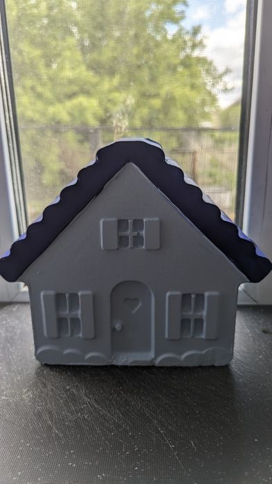 Копилка Домик из гипса