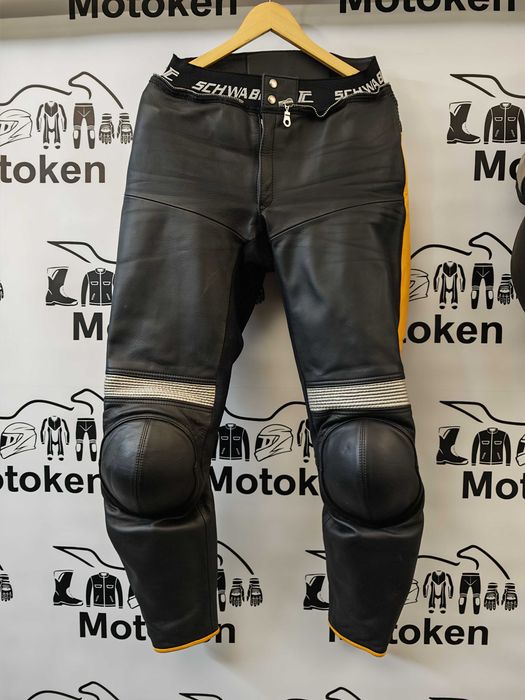 Costum moto piele dama cu cocoasa Schwabenleder marime M