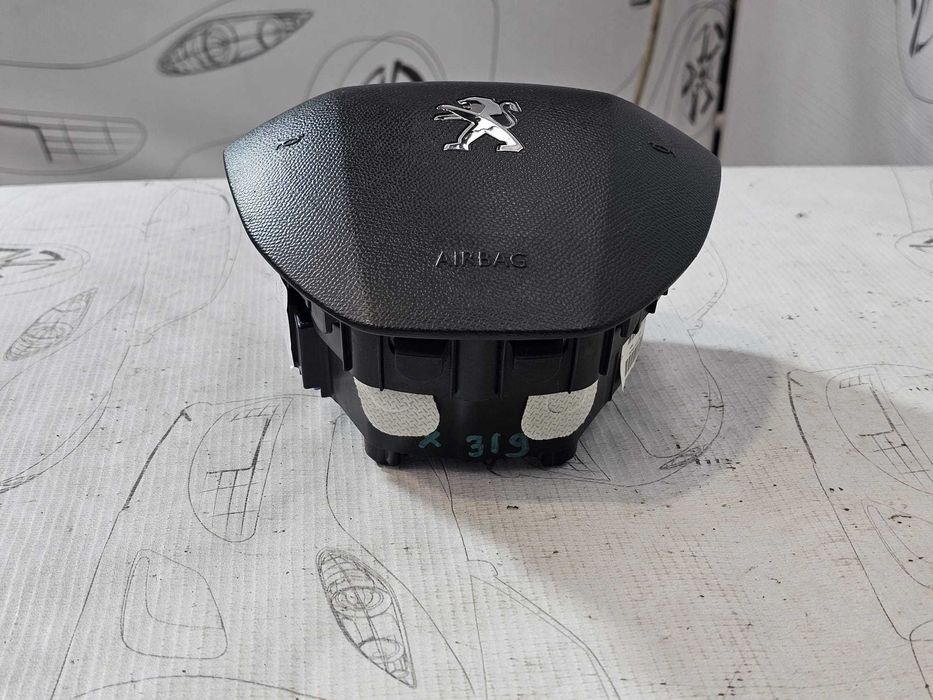 Airbag volan șofer Peugeot 308 T9 / 3008 II / 5008 II 2013-2021 2019 1.5 BlueHDi 88kW Cod OEM: 96783105ZD (5G3)