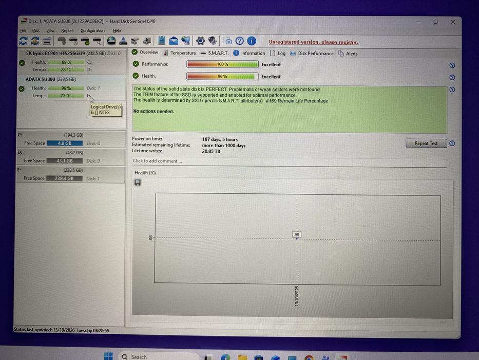 SSD Adata SU800 256Gb 6Gb/sec