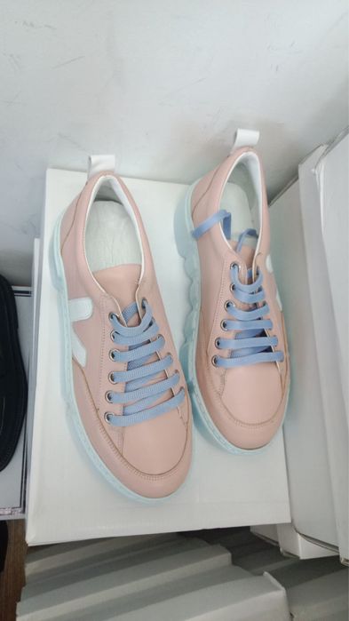 Кожаные кроссовки турецкие