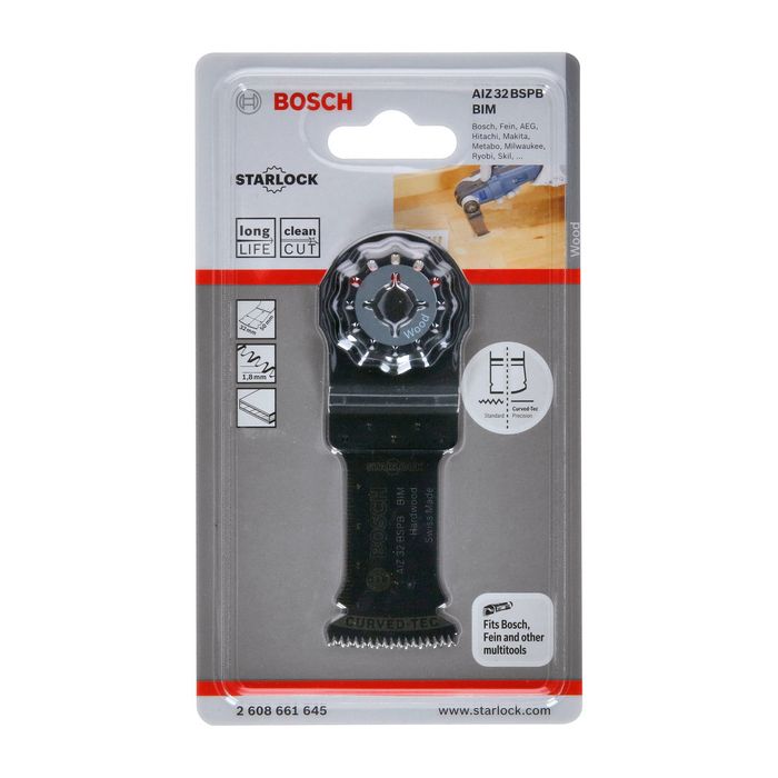 Panza pentru fierastrau multicutter, Bosch AIZ 32 BSPB BIM, Hard Wood