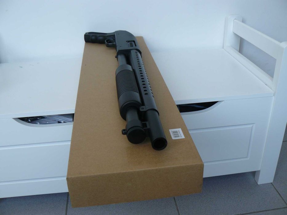 Pusca Shotgun Airsoft Mossberg 590 Short 003 AGM,Noua,Armare Manuala/Arc 1,1 Joule