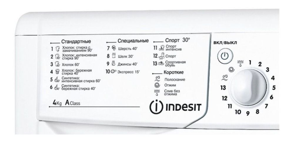 Стиральная машина Индезит 8 кг