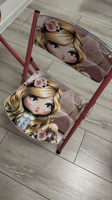 Masa cu scaun, pliabila, copii, printesa