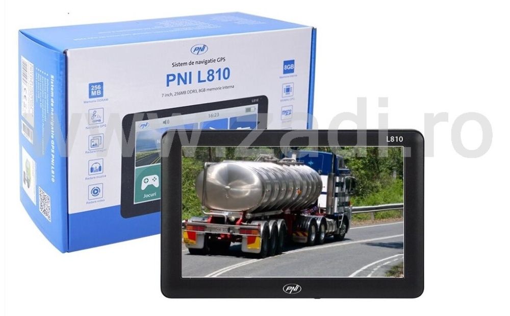 GPS camion 7" - 256 ram - 8gb- modulator FM-garantie si harti noi