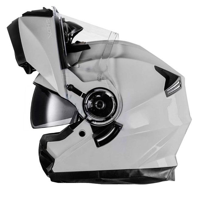 Casca moto modulara filp up NOUA  Shox Destination  22.06 – Negru Mat