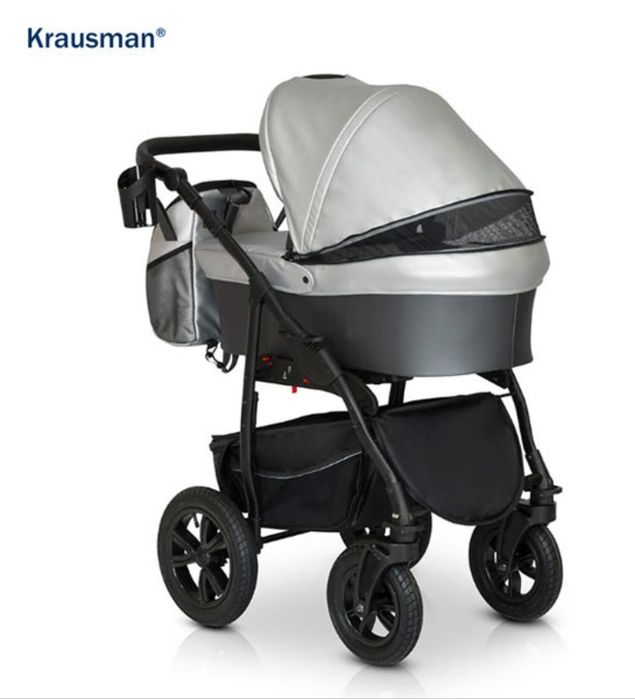 Vand căruț 3 in 1 Krausman Trend Pro Silver