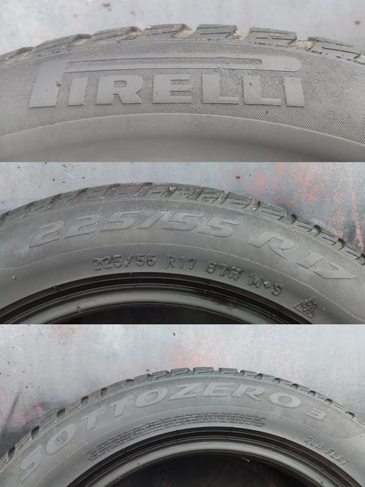 2бр. зимни гуми 225/55/17 Pirelli Sotto Zero 3, Runflat, dot22
dot21