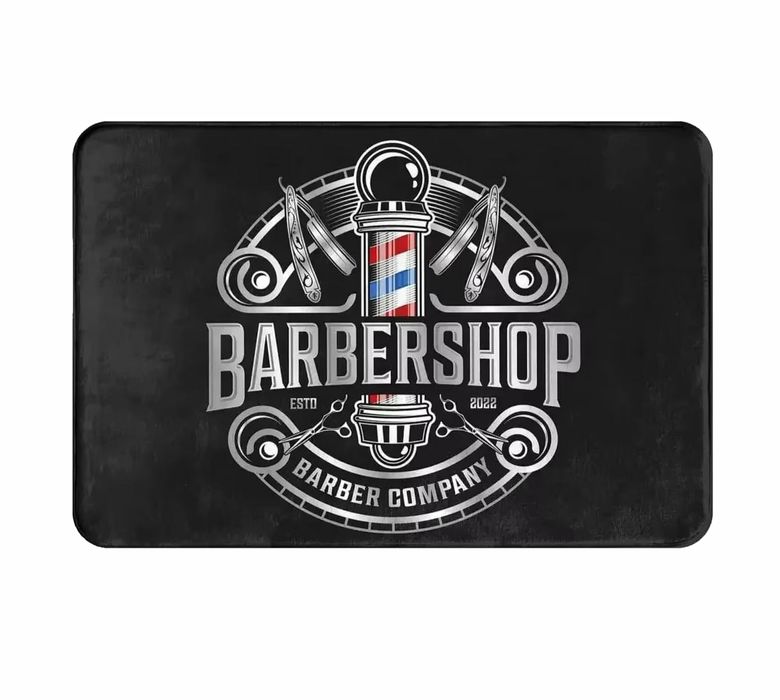 Постелка за входна врата Barbershop килим за врата баня кухня