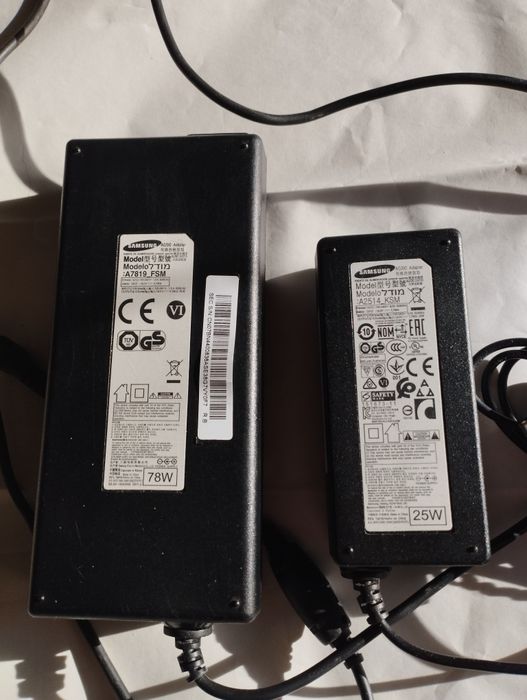 Alimentatoare Samsung  19 V /4,106 A și 14v-1,786a  -  TV, monitor