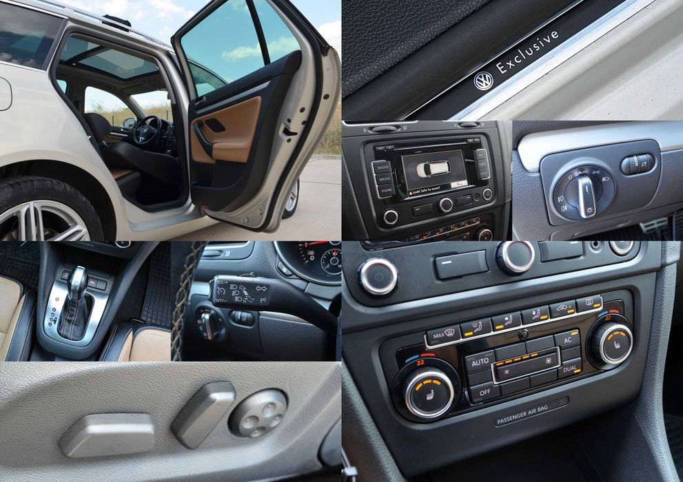 VW Golf 6 1.4TSi 122cp Cutie Automata EXCLUSIVE Trapa Panoramica Interior Piele in Doua Culori Navy Clima