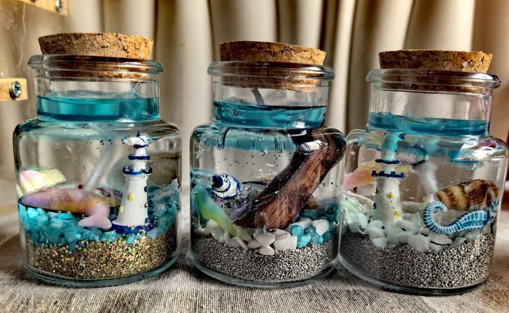 Морски Бурканчета с гел восък