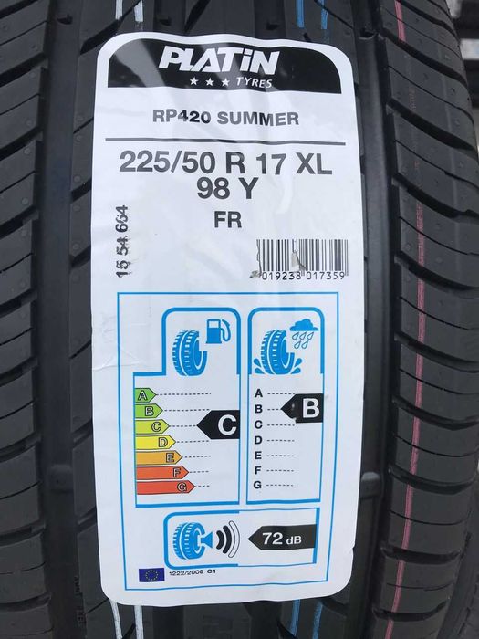 225/50/17 Летни гуми PLATIN 225/50 R17 XL с борд DOT24 made in GERMANY