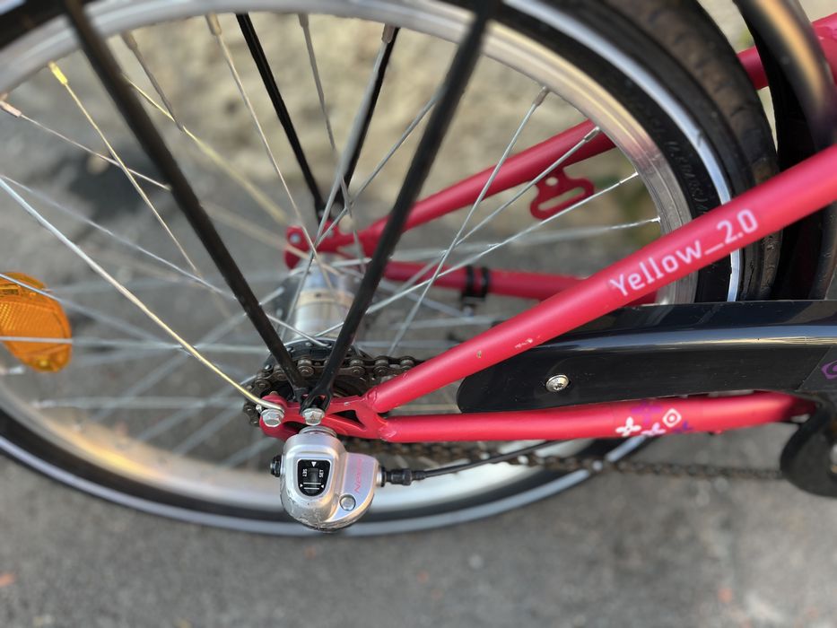 Bicicleta copii 5-12 ani, deosebita, Zundapp Germania roata 20 inchi, 3 viteze in butuc , dinam integrat cu lumini fata/spate, PRET FIX