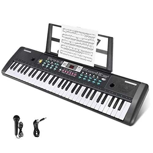 Orga electronica 61 CLAPE Microfon, Pian copii joaca initiere, 75x20cm