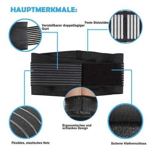 Centura lombara neagră mărimea XXL