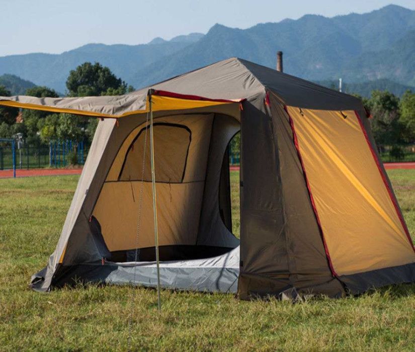 Палатка 4-мест 240x240x185 см 330x270x210 см 2 слой Доставка бесплатно