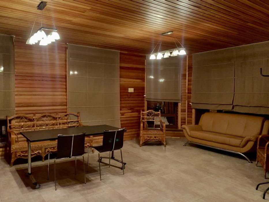 Банька на дровах с теплым бассейном