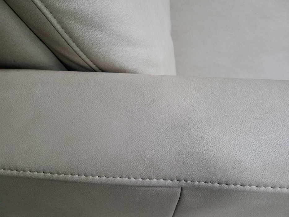 Бежов кожен П образен ъглов диван  MM-ZE1126 с подвижни облегалки