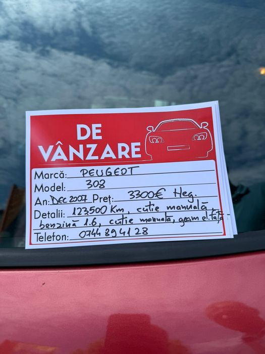 Peugeot 308 rulat foarte putin