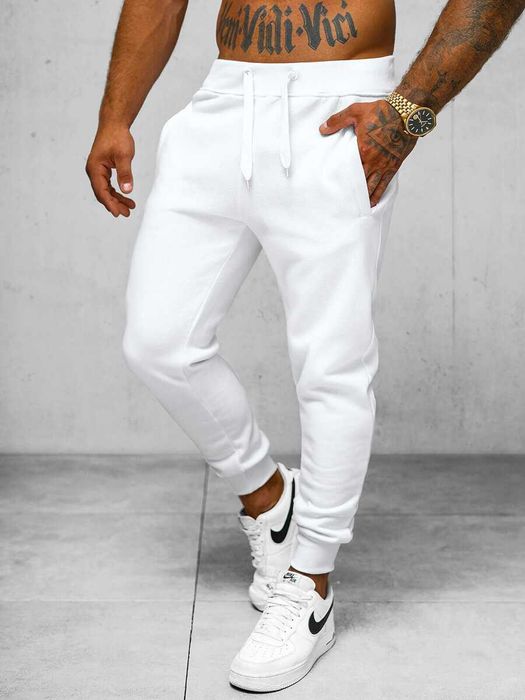 Pantaloni de trening albi L noi + bluza