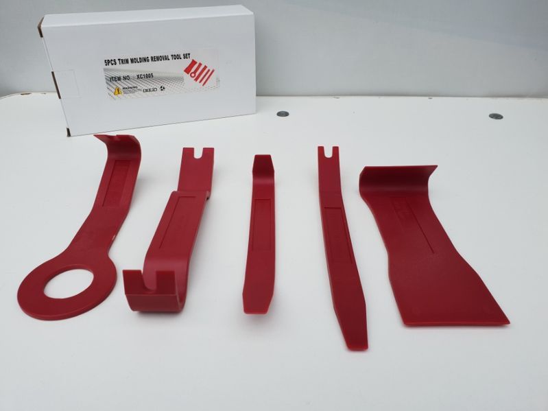 Set dispozitive pentru demontare cleme / leviere tapiterie 5 bucati