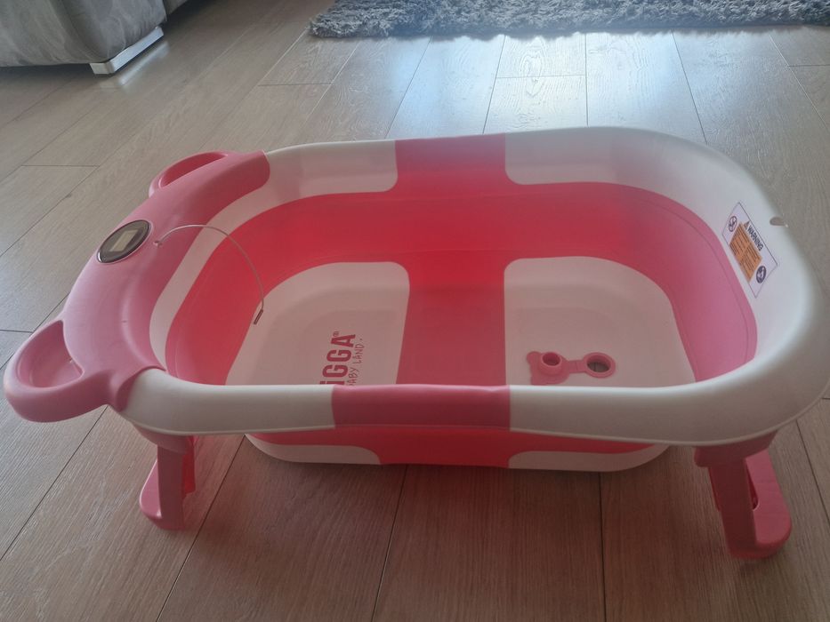 Cadita bebe Figga si suport/hamac perna, termometru,impecabila