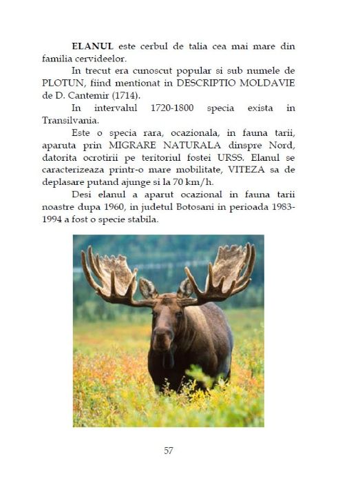 Carte Vânatul României 2016. Faună de interes cinegetic